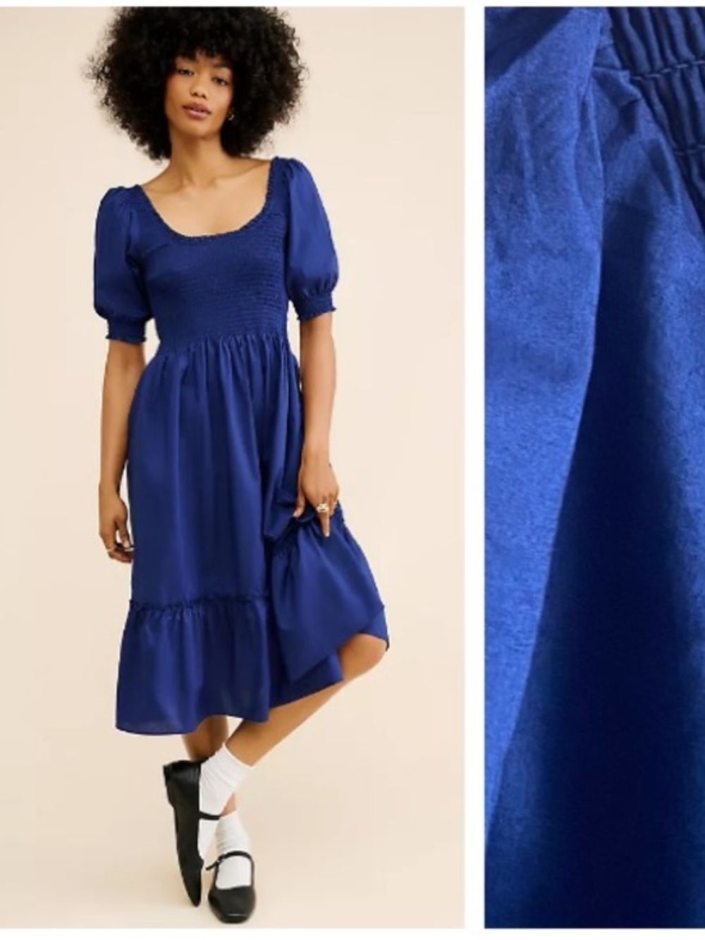 Hill House Home Louisa Midi Nap Dress Navy Blue Medium